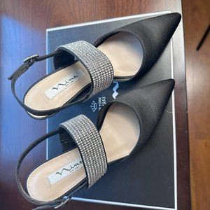 Nina Tenille-LS Black Luster Satin